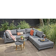 thumbnail: WOOOD Loungeset Links Buiten Sicilië - Aluminium - Grijs - 60x262x246