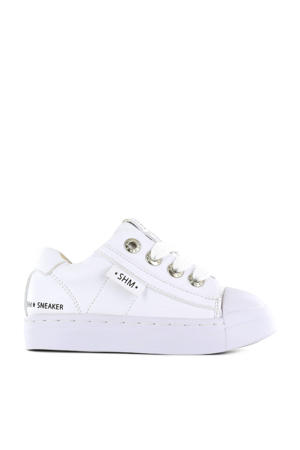 SH21S001-J  leren sneakers wit
