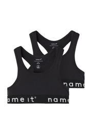 thumbnail: NAME IT KIDS bh top - set van 2 zwart