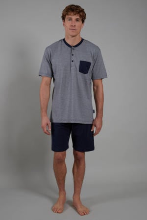 +size shortama grijs/donkerblauw