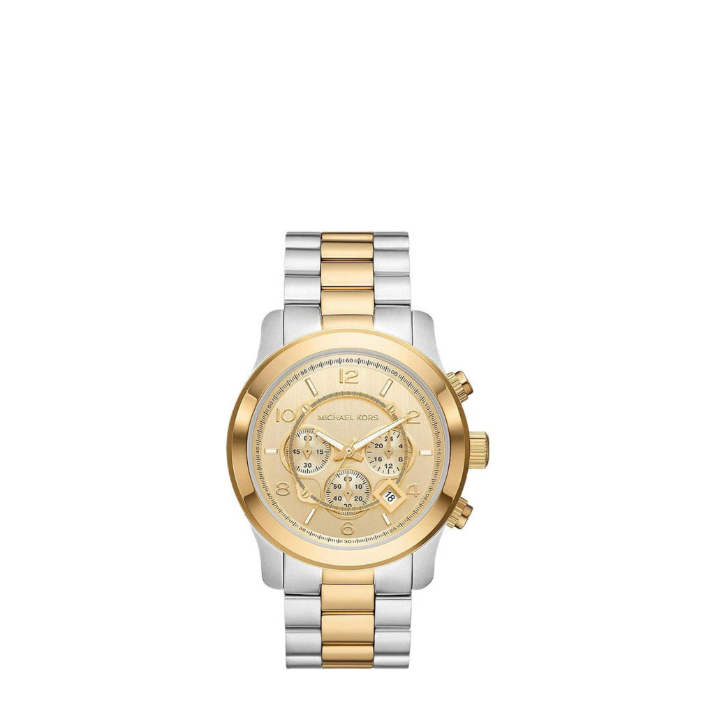 Michael Kors horloge MK9075 Runway zilverkleurig, goudkleurig