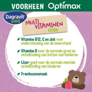 thumbnail: Dagravit Kids Multivitaminen Extra framboos - 60 kauwtabletten