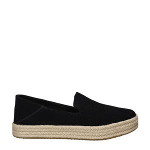 Carolina  suède espadrilles zwart