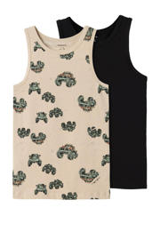thumbnail: NAME IT KIDS hemd - set van 2 beige/zwart