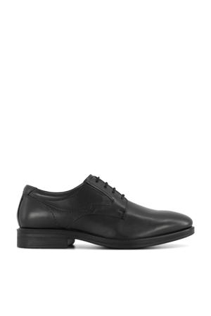   leren veterschoenen zwart