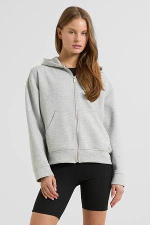 ponte sweatvest grijs melange