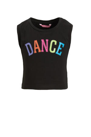crop sporttop zwart/multi