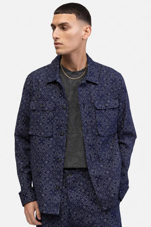 casual overhemd donkerblauw