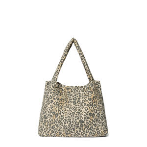 luiertas Soft Cotton Leopard Mom Bag beige/zwart