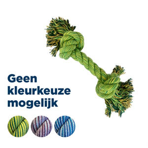 hondenspeelgoed flostouw Flossin Fun 2 Knoop Super Size 50x13x13 cm