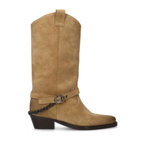 cowboyboots met buckle beige