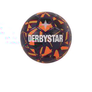 voetbal donkerblauw/zwart/oranje maat 5