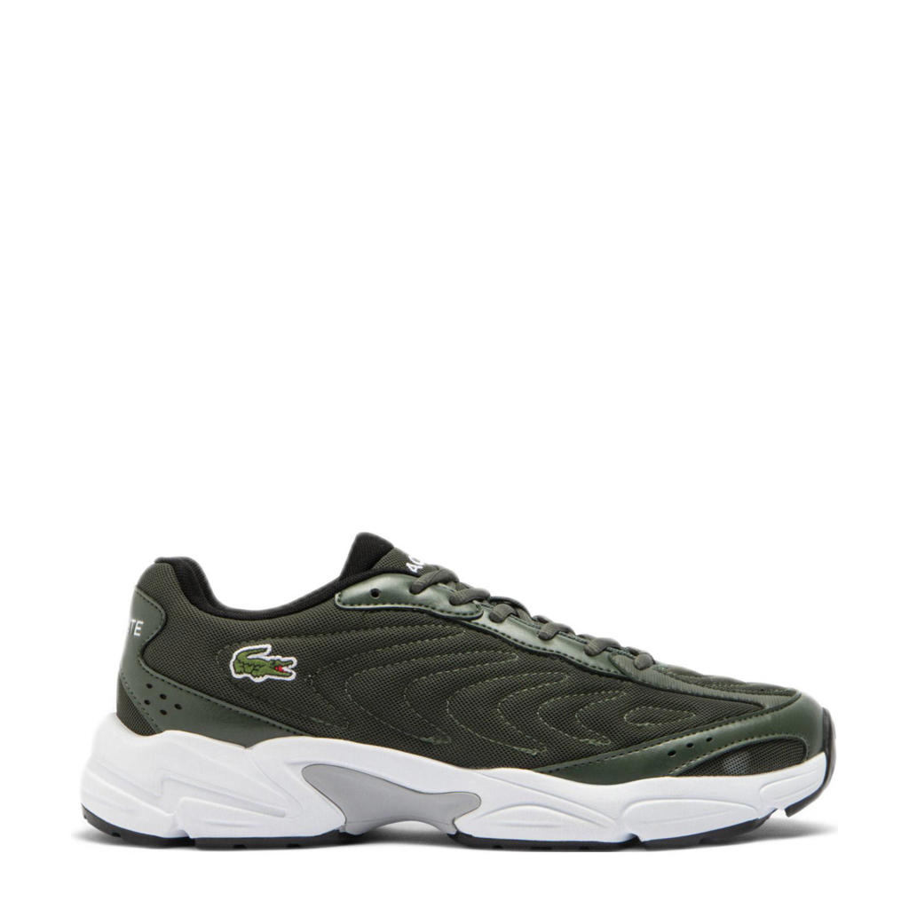 Donkergroen en witte heren Lacoste Storm 96 2K Lite sneakers van mesh-imitatieleer/voering: textiel/voetbed: eva met veters