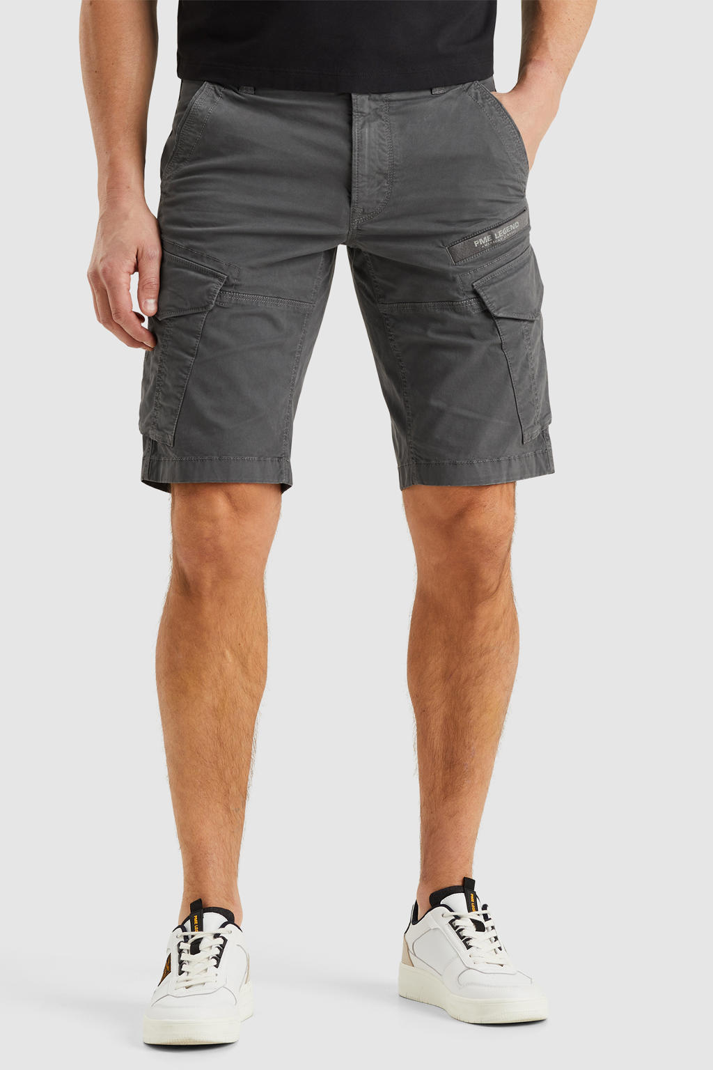 PME Legend tapered cargo short grijs