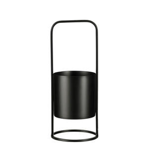 bloempot op standaard zwart (14,5x37 cm)