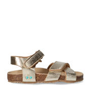 thumbnail: Champagne meisjes BunniesJR Bibi Beach sandalen van imitatieleer met klittenband en effen