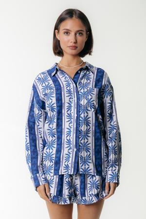 blouse blauw