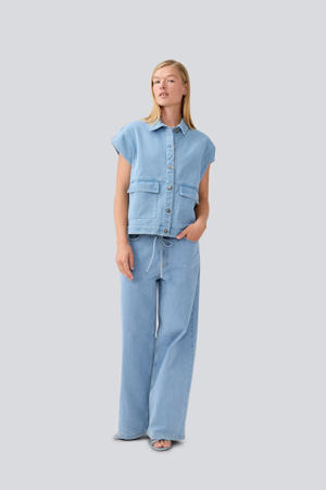 blouse light blue denim