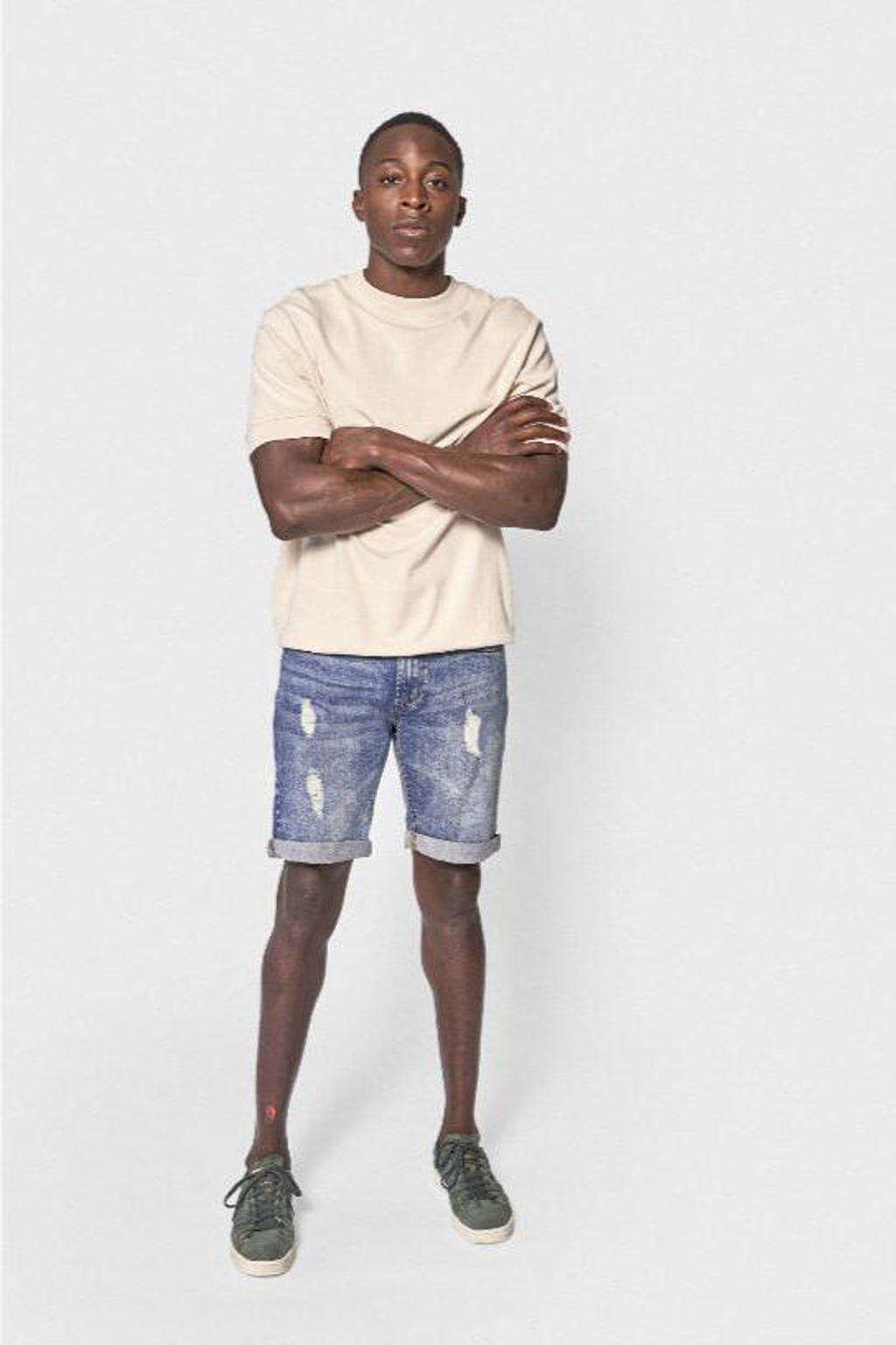 Redefined Rebel regular denim short blauw
