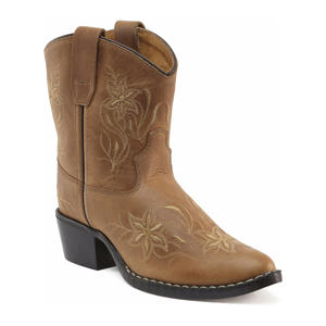 Dolly Schoolkind leren cowboylaarzen bruin