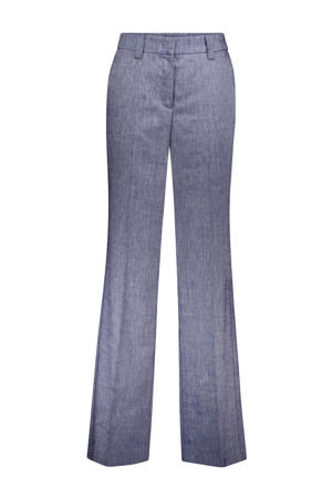 flared regular waist pantalon blauw