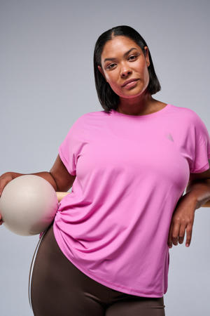 Plus Size sportshirt roze