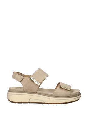 Lucca  suède sandalen beige