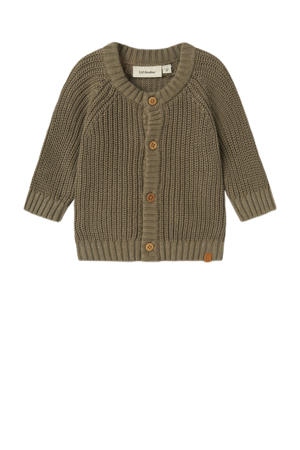 vest gebreid groen
