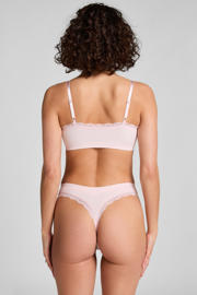 thumbnail: Hunkemöller niet-voorgevormde bralette Lola met ribstructuur roze