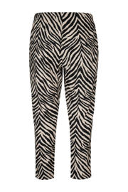 thumbnail: Miss Etam Plus slim regular waist broek zwart